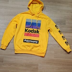 Kodak Yellow and Blue Graphic Hoodie